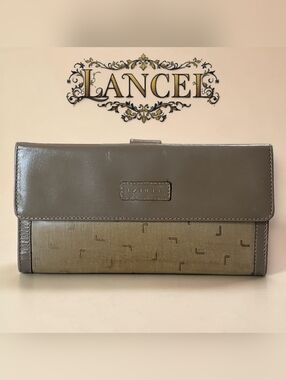 LANCEL Paris Vintage Slim Continental Wallet In EUC